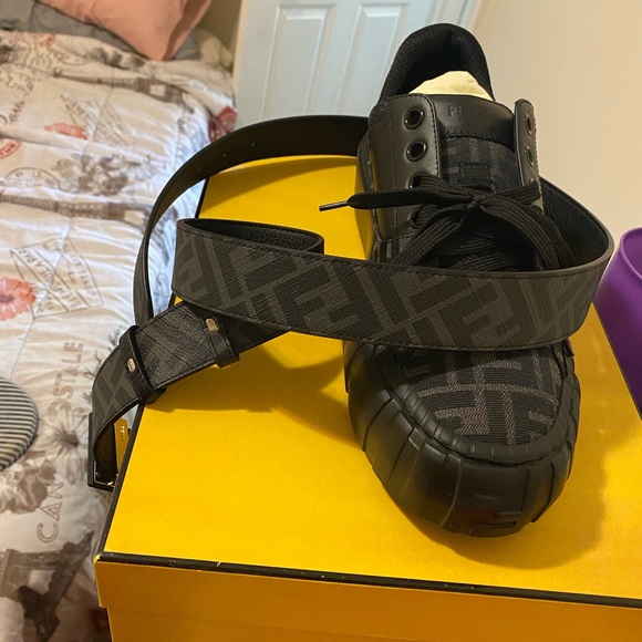 COPY - Size 10 mans fendi shoes (matching belt not included) - Picture 2 of 5